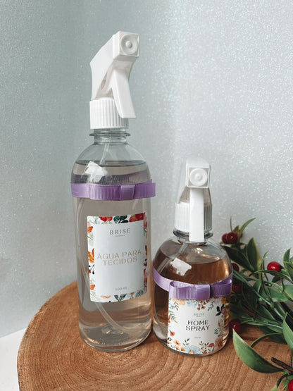 Kit Água para Lençóis e Home Spray Aromático | Brise Aromas