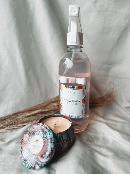 Kit Água para Tecidos e Vela 90g | Brise Aromas