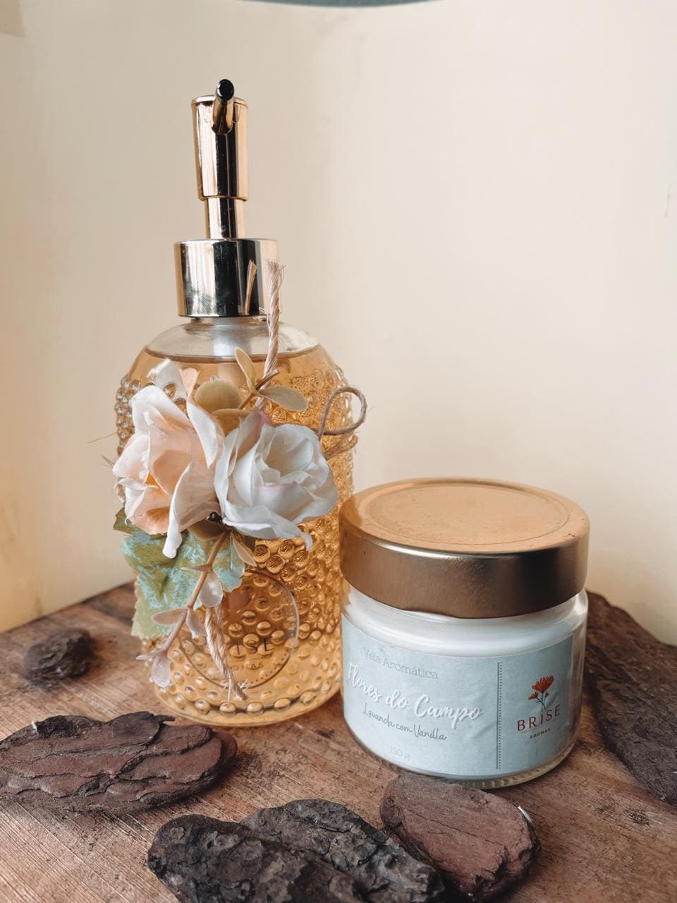Kit Sabonete Líquido e Vela Aromática | Brise Aromas